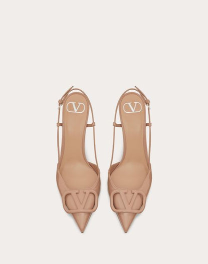 Valentino Beige Lace Up Heels