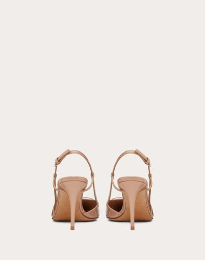 Valentino Beige Lace Up Heels