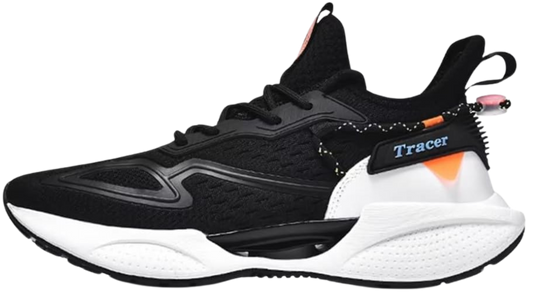 TRACER Black White Breathable Causal Running Shoes