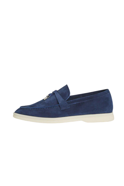 Loro Piana Blue Women's Loafers